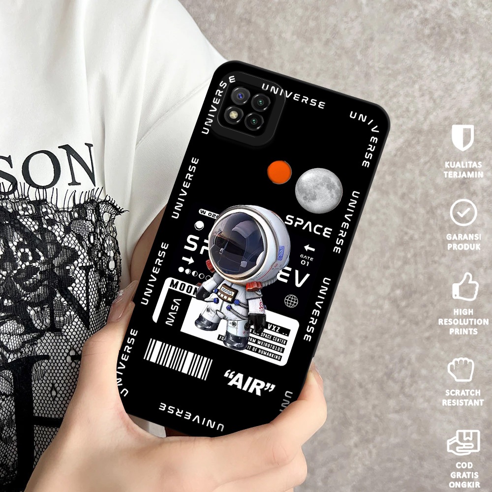 Case Xiaomi Redmi 9C - Casing Hp Xiaomi Redmi 9C Motif Astronot - Softcase Xiaomi Redmi 9C - Softcas