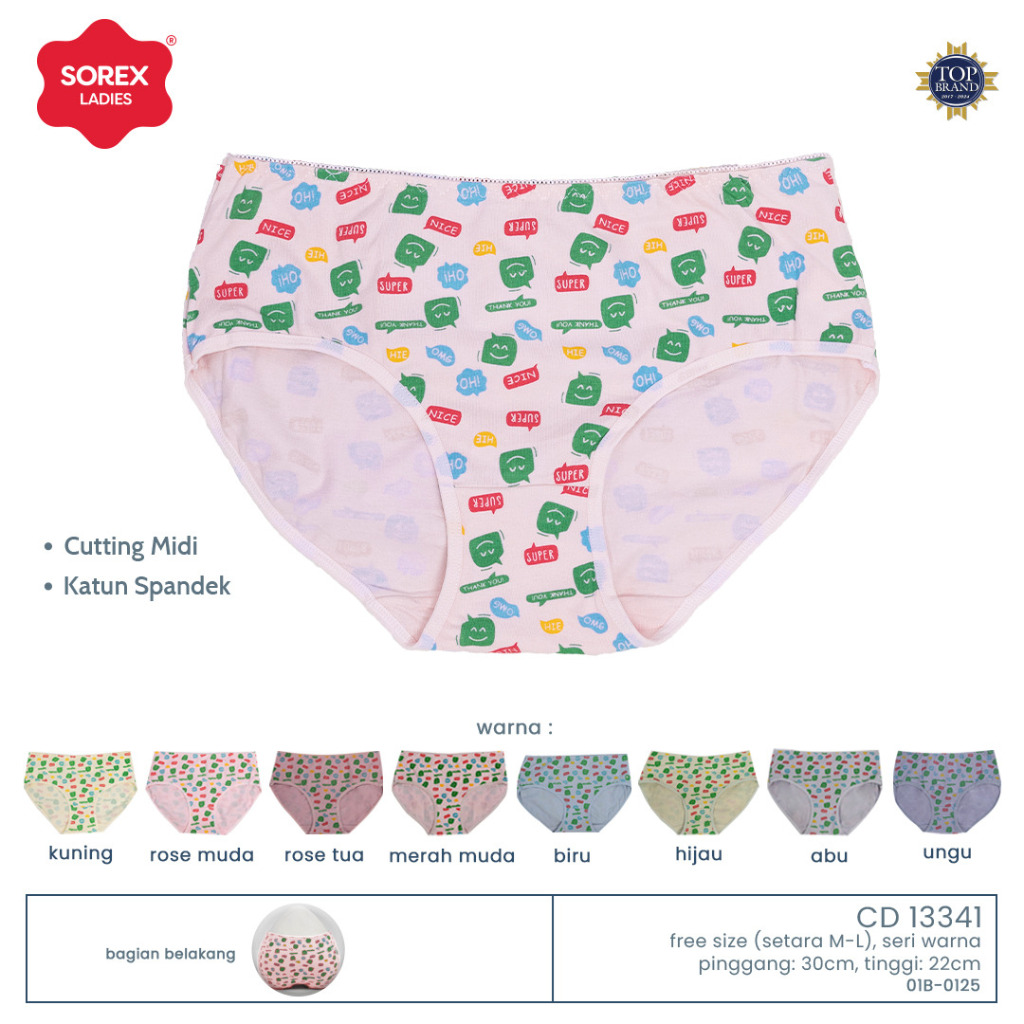 Sorex CD Fashion Wanita Midi Katun Mix Freesize (Setara Size M-L) CD 13341