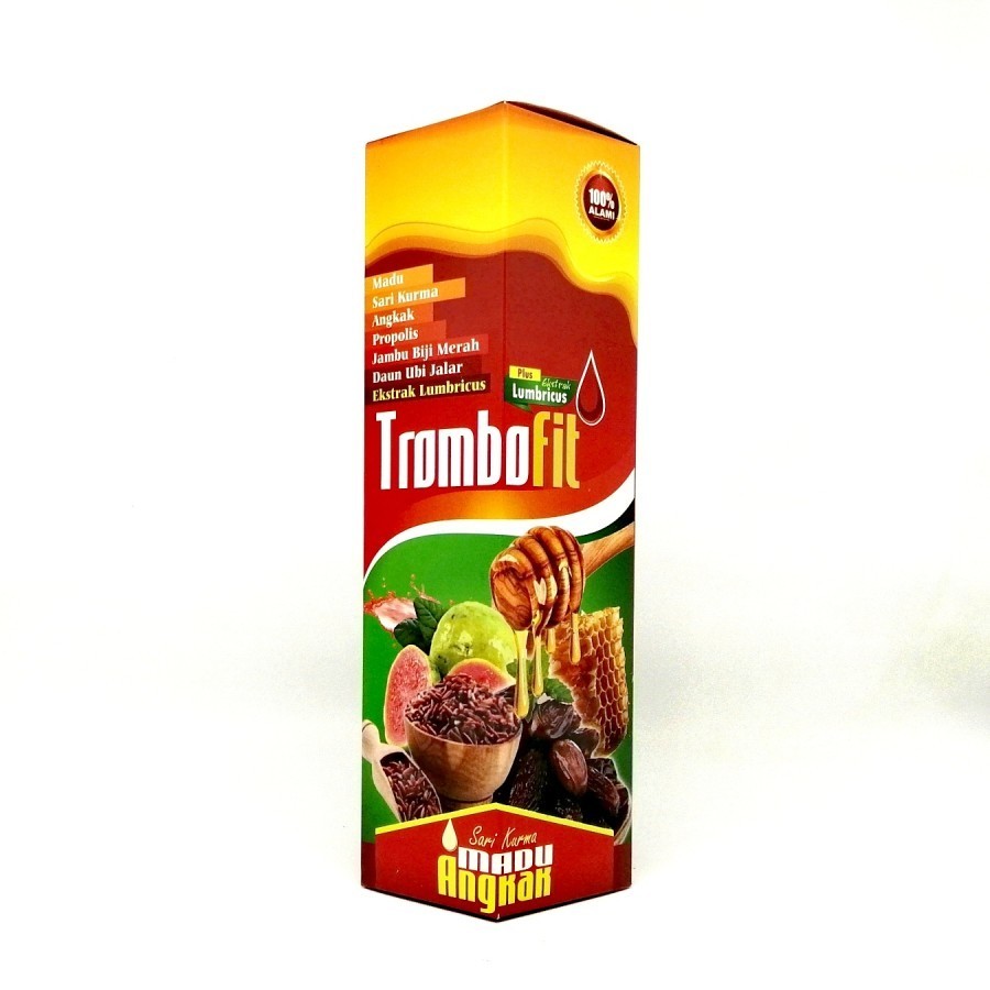 

TROMBOFIT Sari kurma Madu ANGKAK Propolis JambuBiji Plus Daun Ubi Jalar 460ml