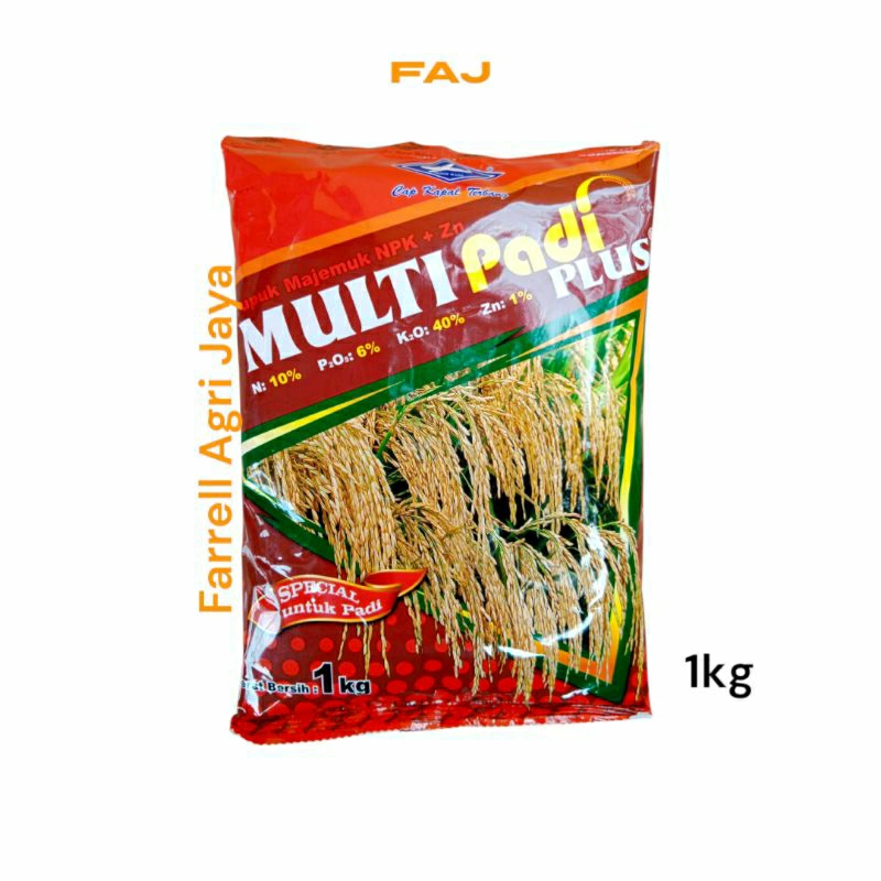 PUPUK MULTI PADI PLUS 1KG PUPUK MAJEMUK NPK + Zn