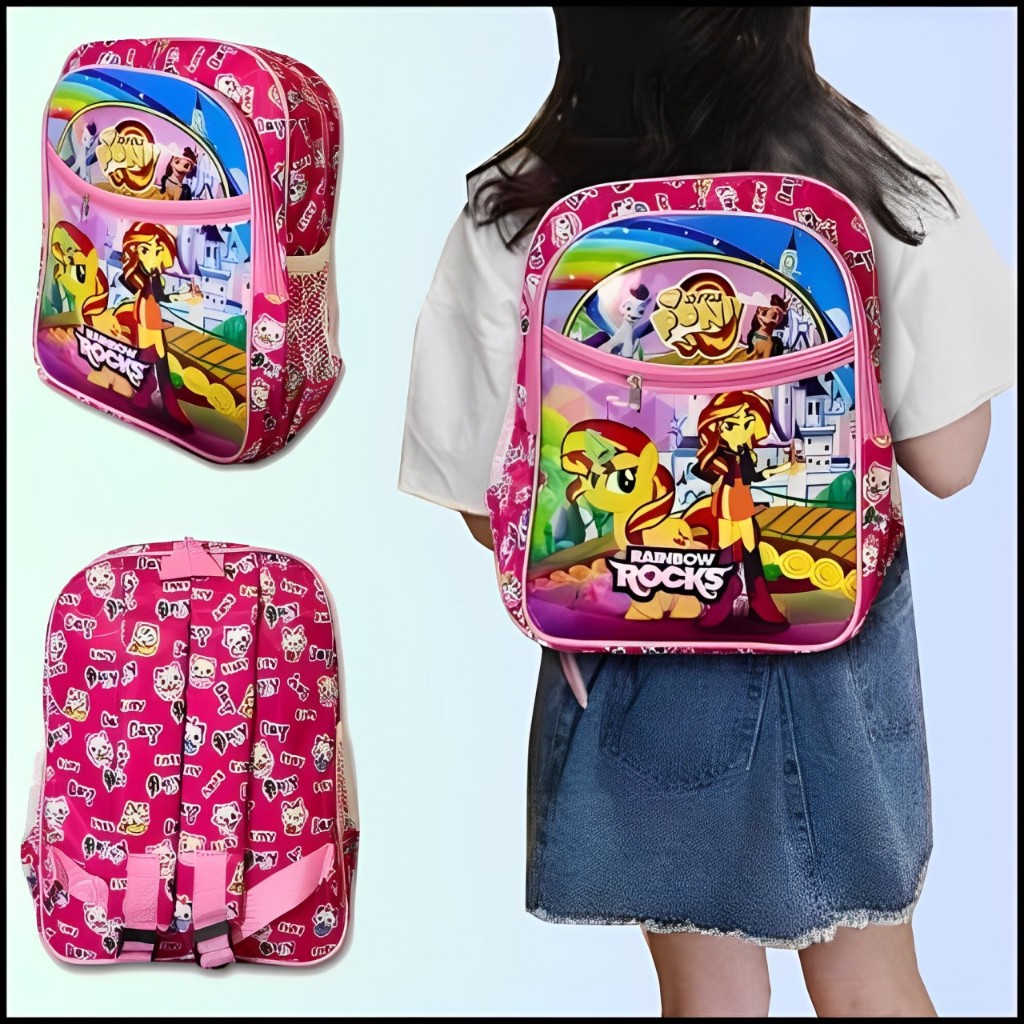 Tas Ransel Anak Cewek TK Sekolah Import Premium Kualitas Gambar Karakter Littlepony
