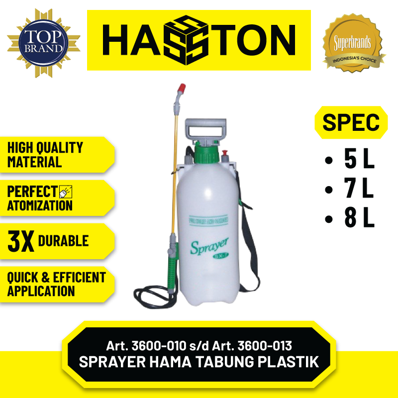 Hasston Sprayer HamaTabung Plastik / Pressure Sprayer (3600)