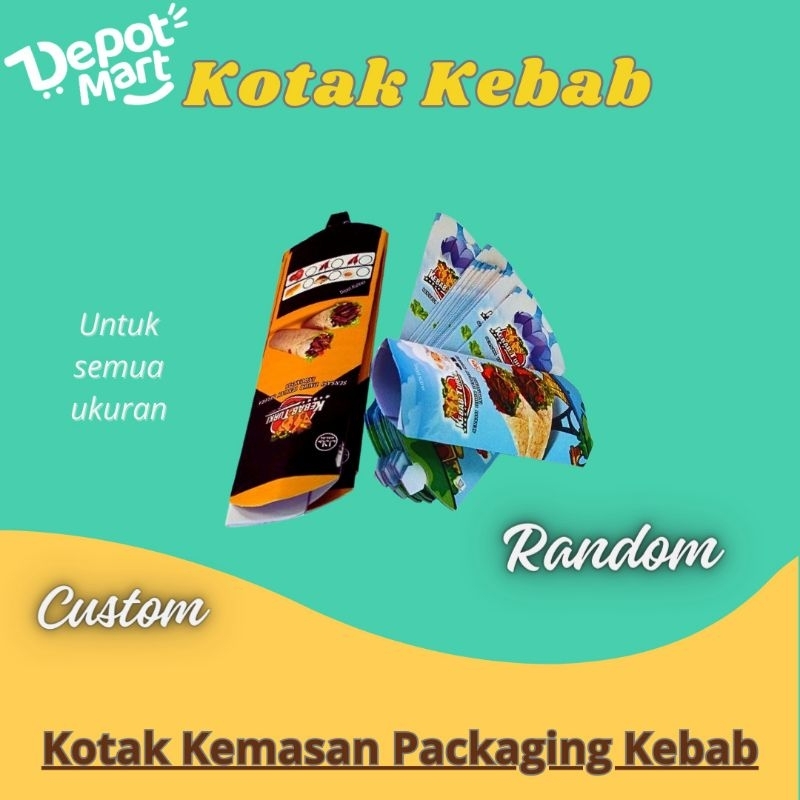 

Promo Kotak kemasan kebab isi 20 lembar dengan kertas tarikan