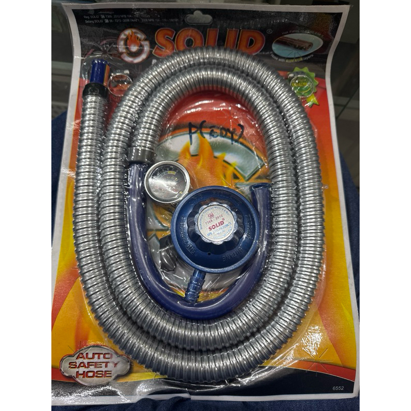 Selang Gas + Regulator Solid Komplit SNI Original