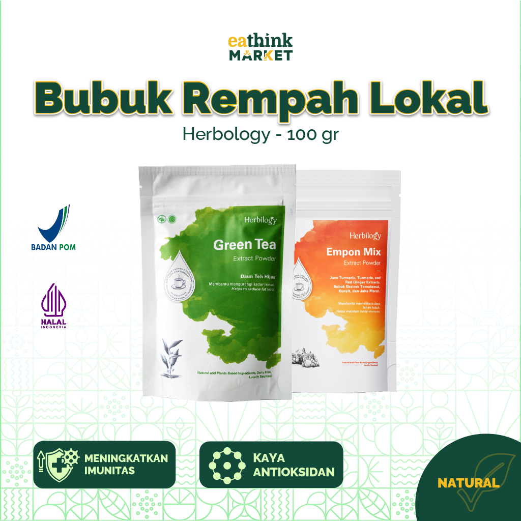 

Minuman Herbal Bubuk Ekstrak Rempah Multifungsi - Herbilogy 100 g