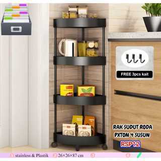 RAK RODA 4 SUSUN PXTON RAK DAPUR RAK TOILET SEGITIGA