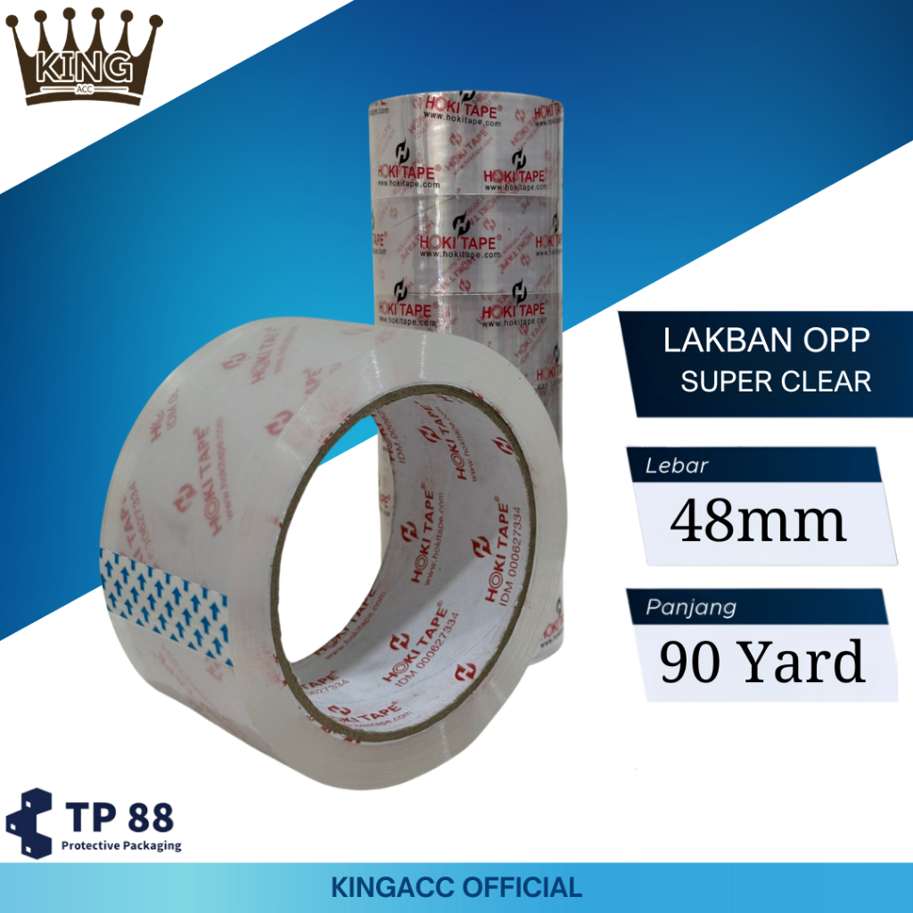 

Lakban OPP Bening Super Clear 48mm x 90 Yard 1pc