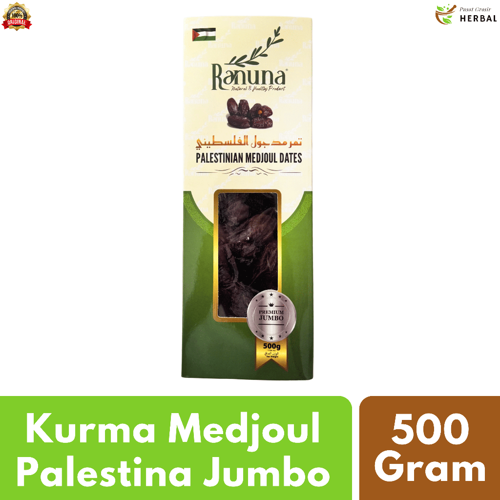 

Kurma Medjool Jumbo 500 Gram Palestina Premium Quality | Korma Medjol Dates Asli 100% Original