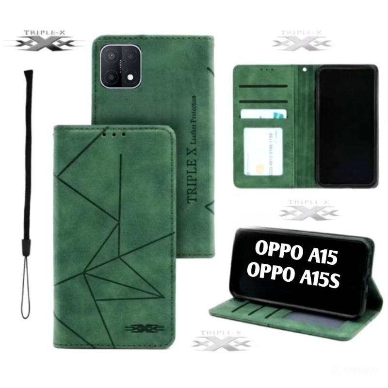 CASE OPPO A15/OPPO A15S FLIP COVER SARUNG CASE DOMPET