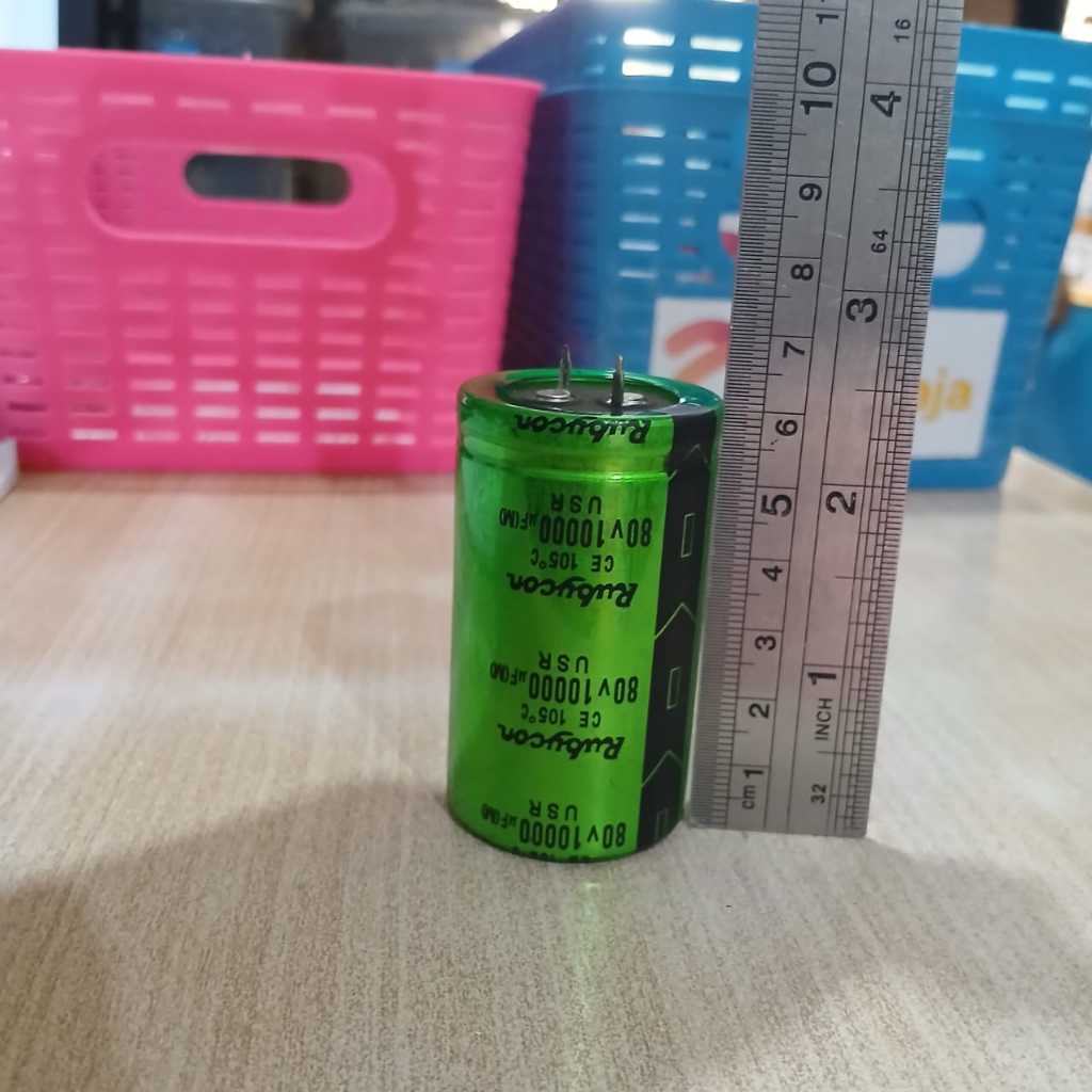 Elco 10000uf 80v Rubycon USR HIJAU Original