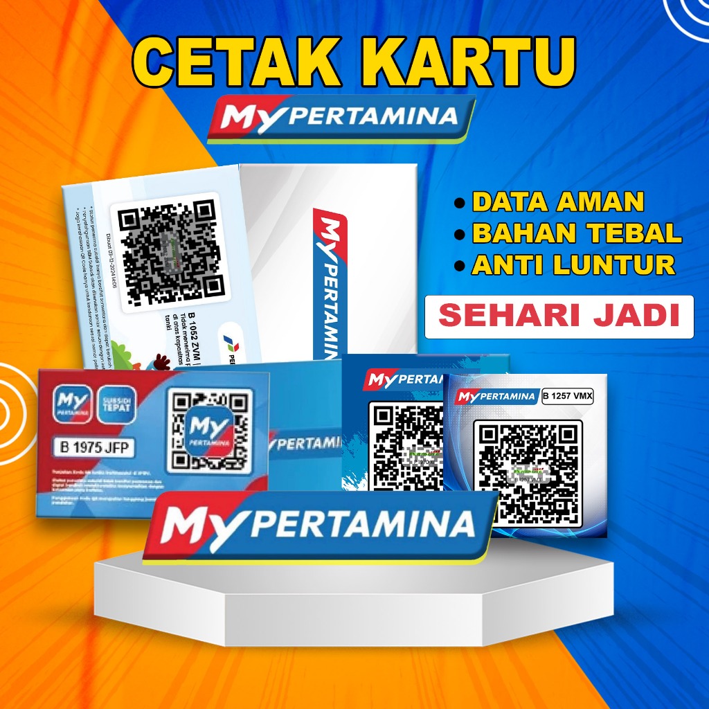 Cetak Barcode My Pertamina + Stiker Barcode My pertamina