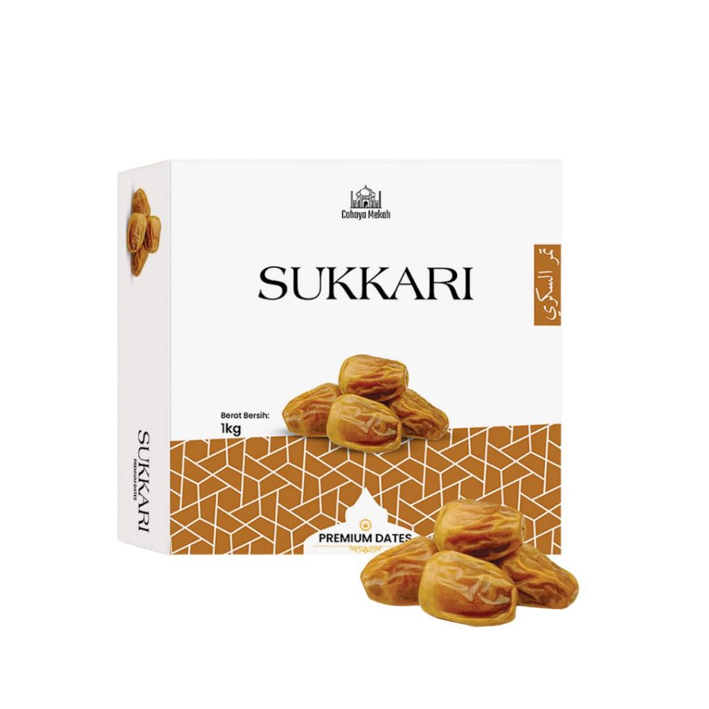 

Cahaya Mekah Kurma Sukkari 1kg Premium Original High Quality