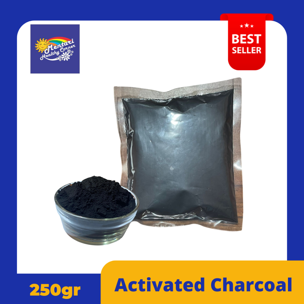 

Activated Charcoal 250gr / Arang Aktif Food Grade 250gram