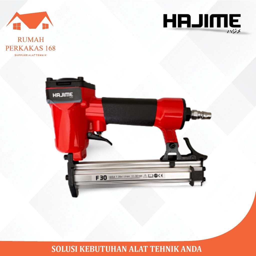 

Air Nailer F30 HAJIME - Mesin Alat Paku Tembak Angin Staples Stapler Gun