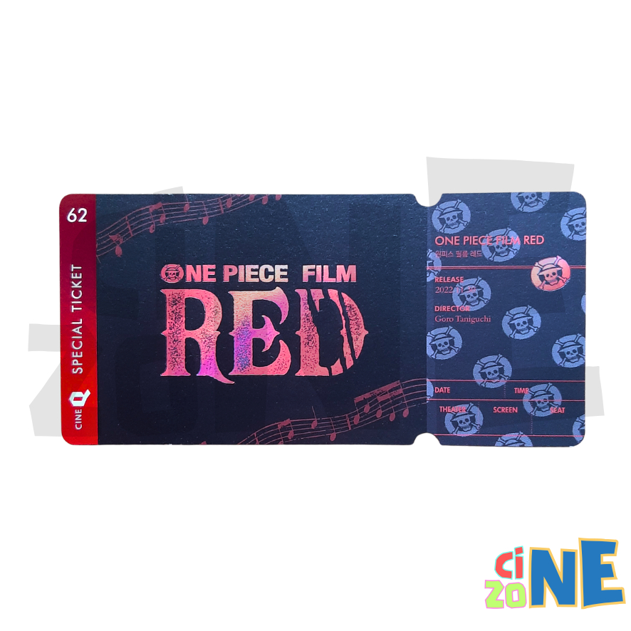 [ READY STOCK ] ONE PIECE FILM RED COLLECTIBLE TICKET CINEQ KOREA