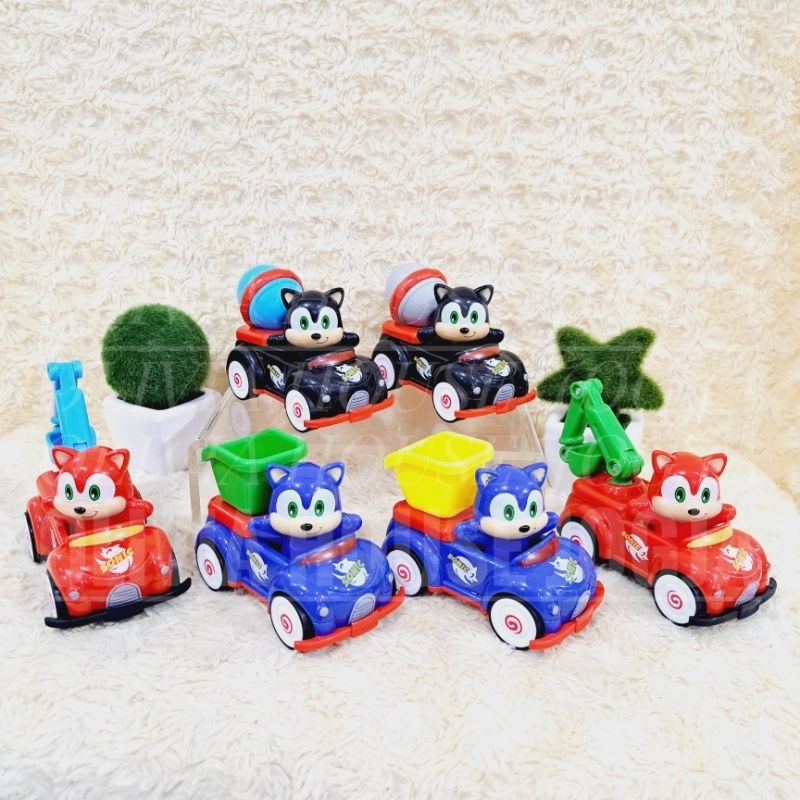 Truck Sonic The Hedgehog Mobil Sonic Mainan Mix