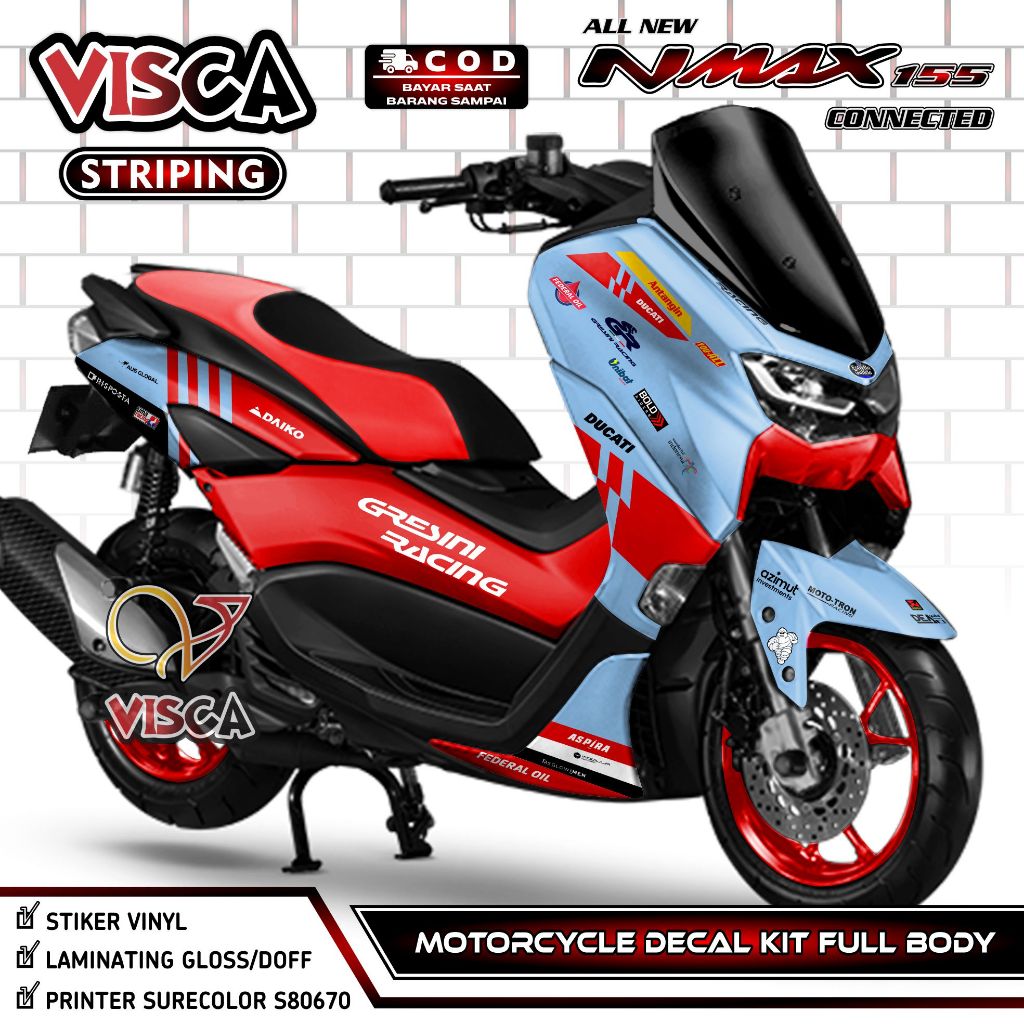 (PROMO SPECIAL) Decal Nmax New Full Body - Stiker Nmax 155 Full Body 2022 - Dekal Nmax 2022 Full Bod