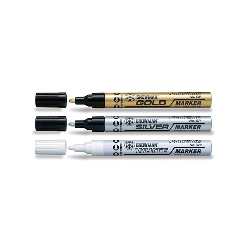 

Paint Marker Snowman Besar Kecil Emas/Gold Silver Putih