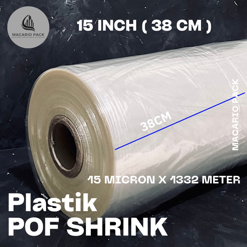 

Plastik POF Shrink 15 Inch ( 38 Cm ) 15 micron 1332 meter