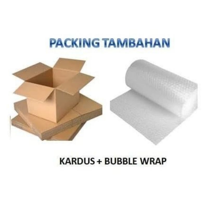 

Extra Packing Kardus + Bubble Wrap - Perlindungan Ekstra, Hemat & Aman!
