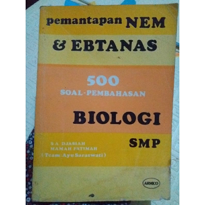 Buku Pemantapan NEM & EBTANAS 500 Soal-Pembahasan Biologi SMP