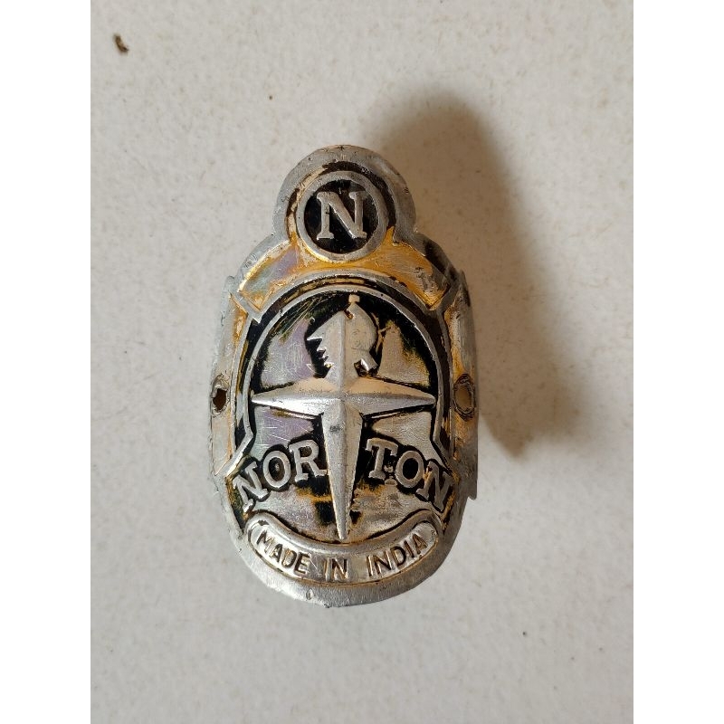 Emblem peneng sepeda Norton original onthel cruiser klunker mtb lowrider bmx roadbike vintage norton
