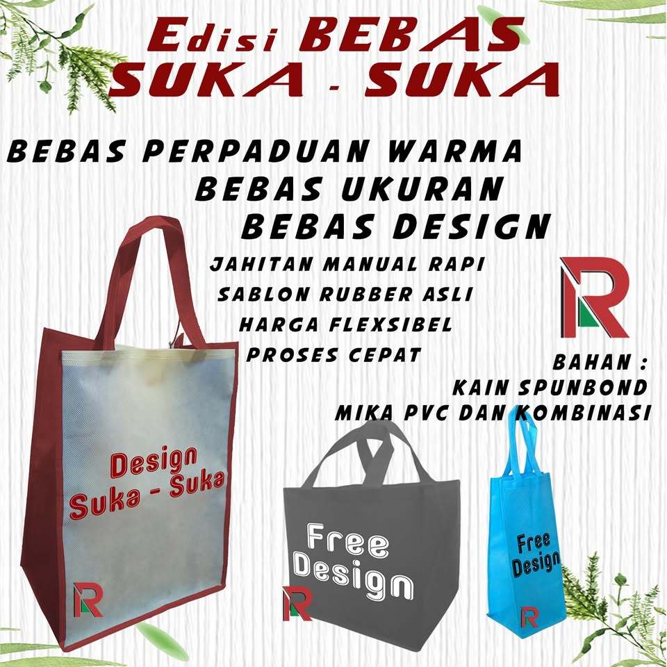 

Tas Hajatan Spunbond Bebas Design / Goodiebag Costume