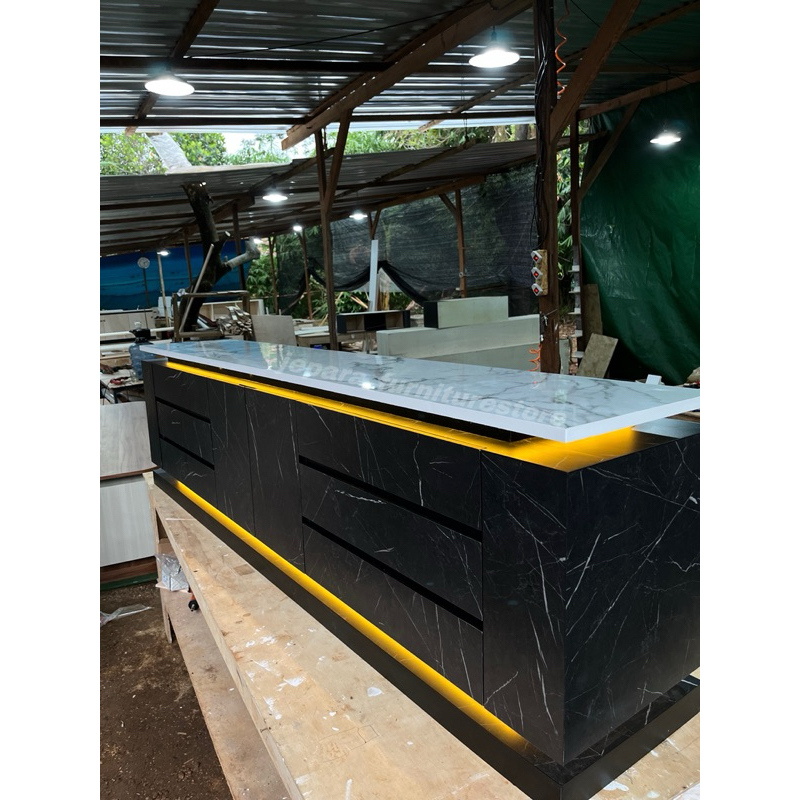 meja tv marmer | meja tv minimalis