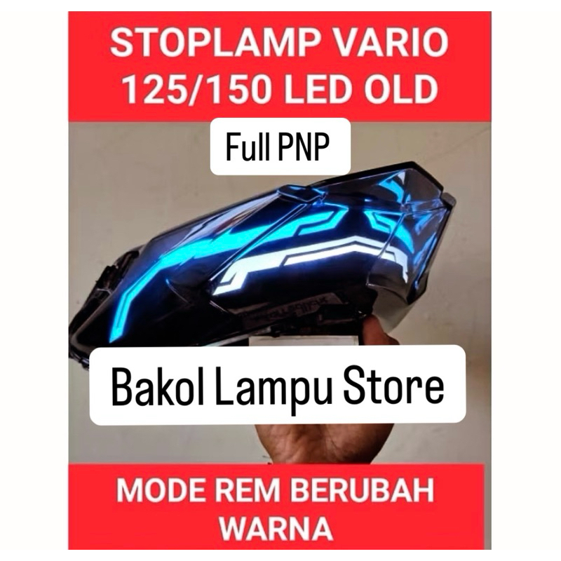 Stoplamp vario 125/150 led old lampu belakang vario running lazy full set pnp