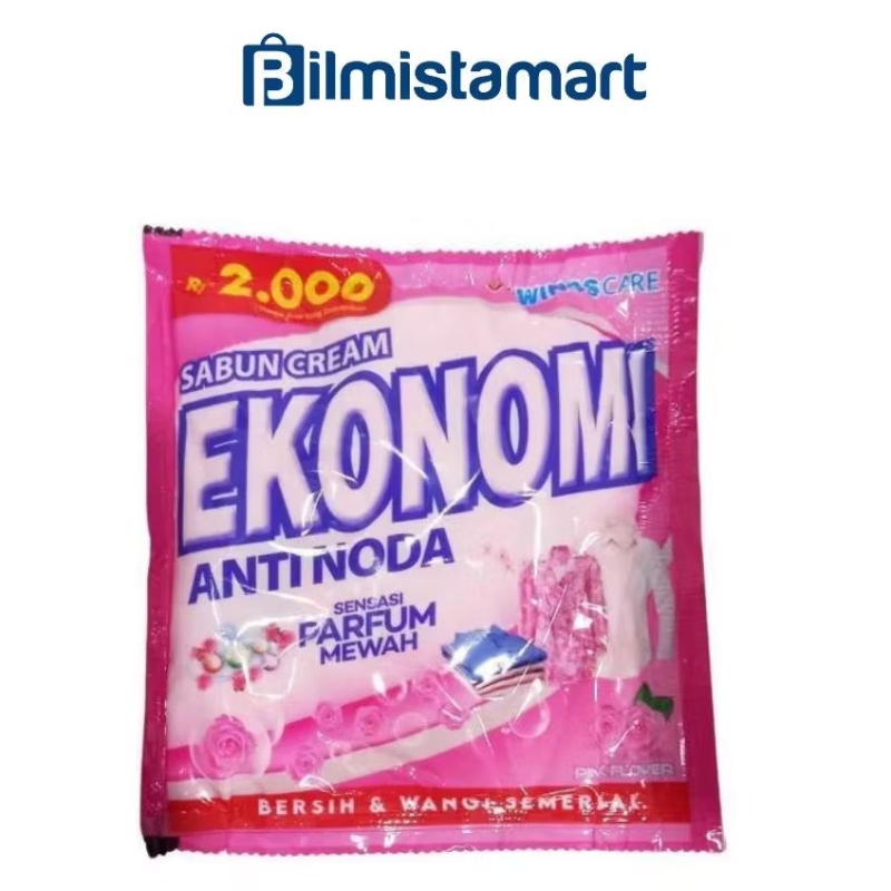 Ekonomi Cream Sabun Colek Pink Flower 145 Gr