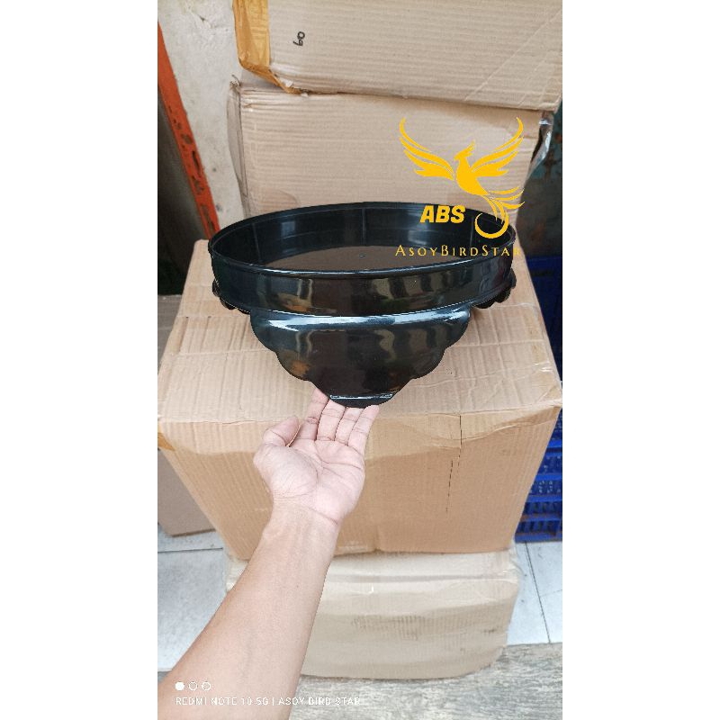 NEW Tebok Pvc Sangkar Lovebird Hitam 33cm Elegan RBU