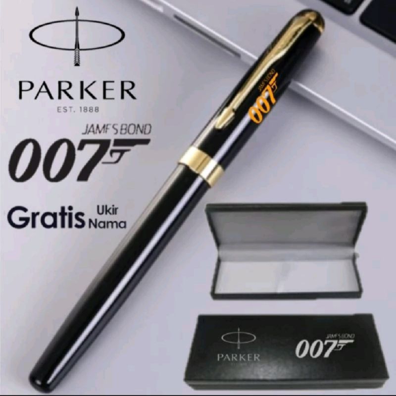 

Ballpoint Mewah Pulpen Sign Pen Parker 007 James Bond Gratis Grafir Nama Dan Box Exlusive LIMITED