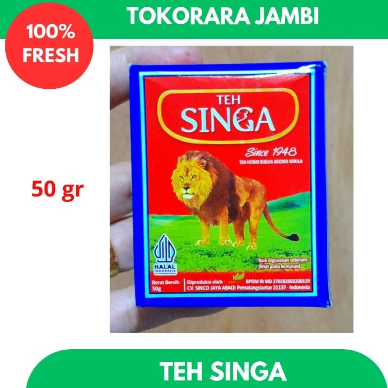 

Teh Singa 50gr aroma vanila/Teh Hitam Bubuk-tokorara.jambi