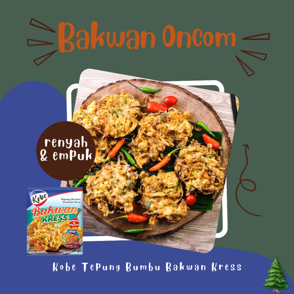 

Kobe Tepung bakwan kress 210 gram renyah dan empuk instan praktis