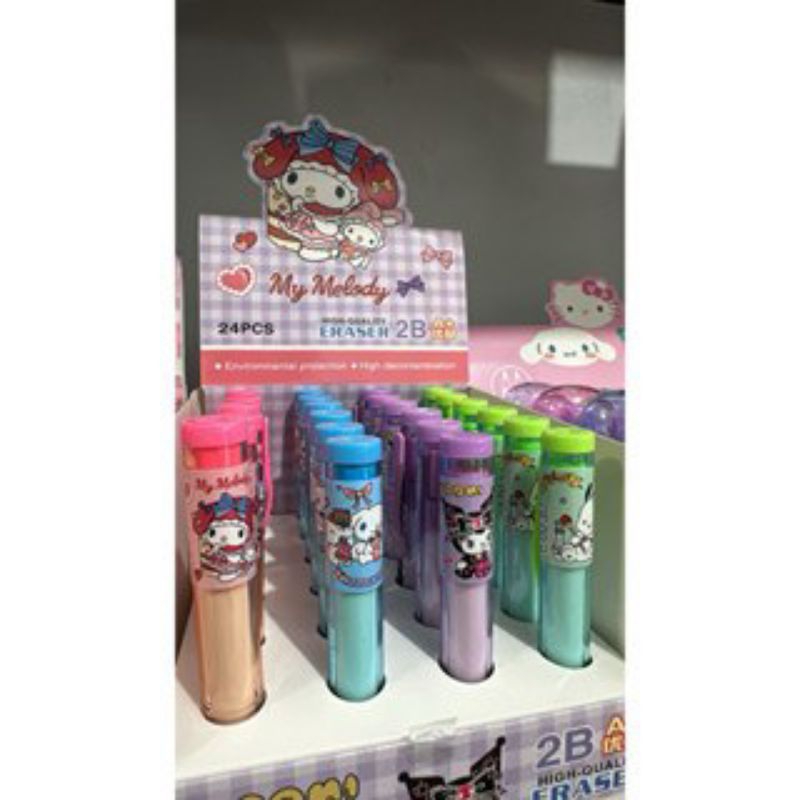 

ATK.JAYA COD Penghapus Mekanik Stik Sanrio / Penghapus Karet Sanrio / Eraser / Penghapus Melody Kuromi Sanrio