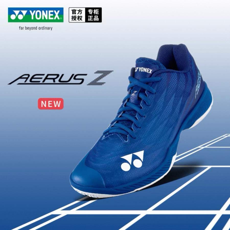 Sepatu Badminton SHBAZ2MEX AERUS Z MEN Navy Blue