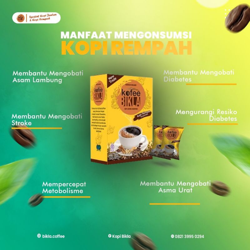 

Bikla Kopi Rempah Kemasan Bok 20 Pcs