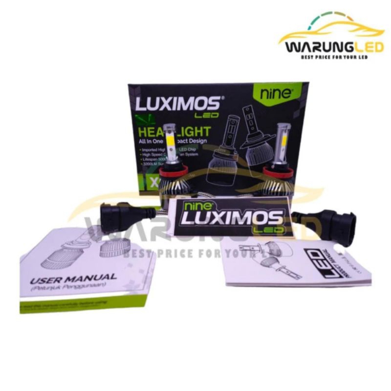 Lampu LED H11 Luximos Nine Nine LED H11 3 Warna