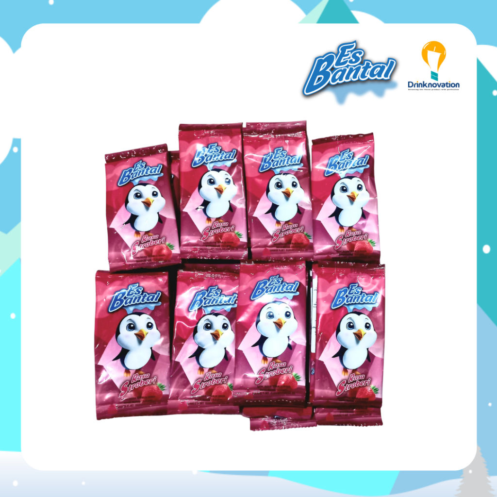 

[HARGA PROMO - EXP 7/2025] 240pcs Es Bantal STRAWBERRY | Es Suntik yang #LebihSegeeer