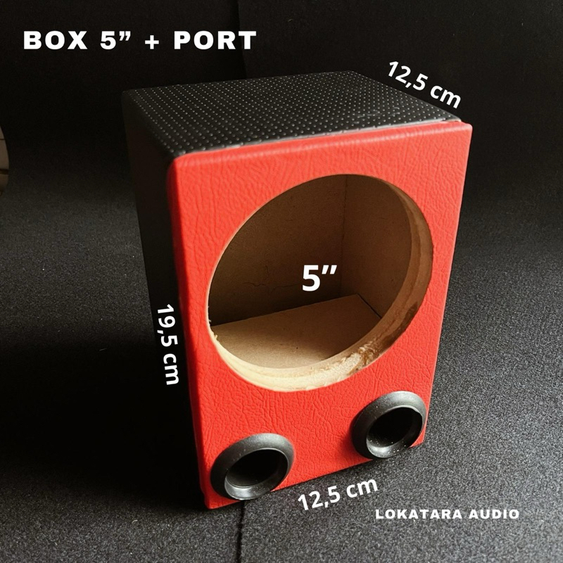 Box Speaker Line Array 5 inch + Port (FREE PORT)