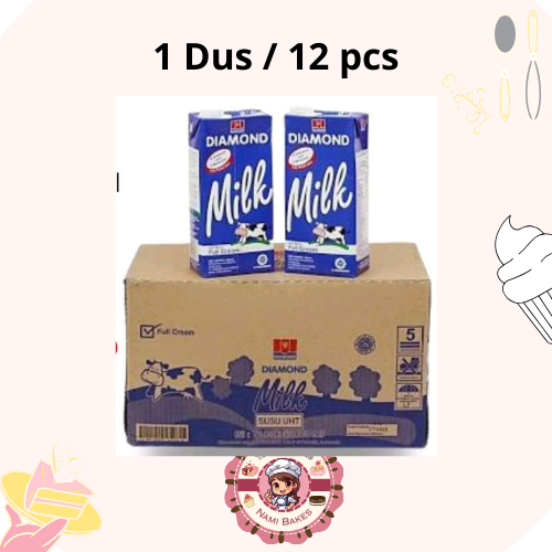 

Diamond Full Cream Fresh Milk Susu Cair 1 liter UHT 1 Dus ( 12 pcs )