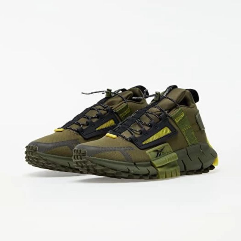 SEPATU HIKING REEBOK ZIG KINETICA EDGE ARMY GREEN/BLACK/UTILITY YELLOW