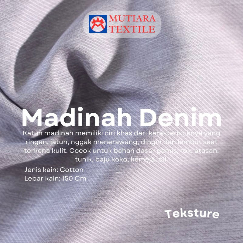 Kain Katun Madinah Premium Fodu Cotton Termurah Original untuk Gamis dan Koko Kain Katun Polos Premi