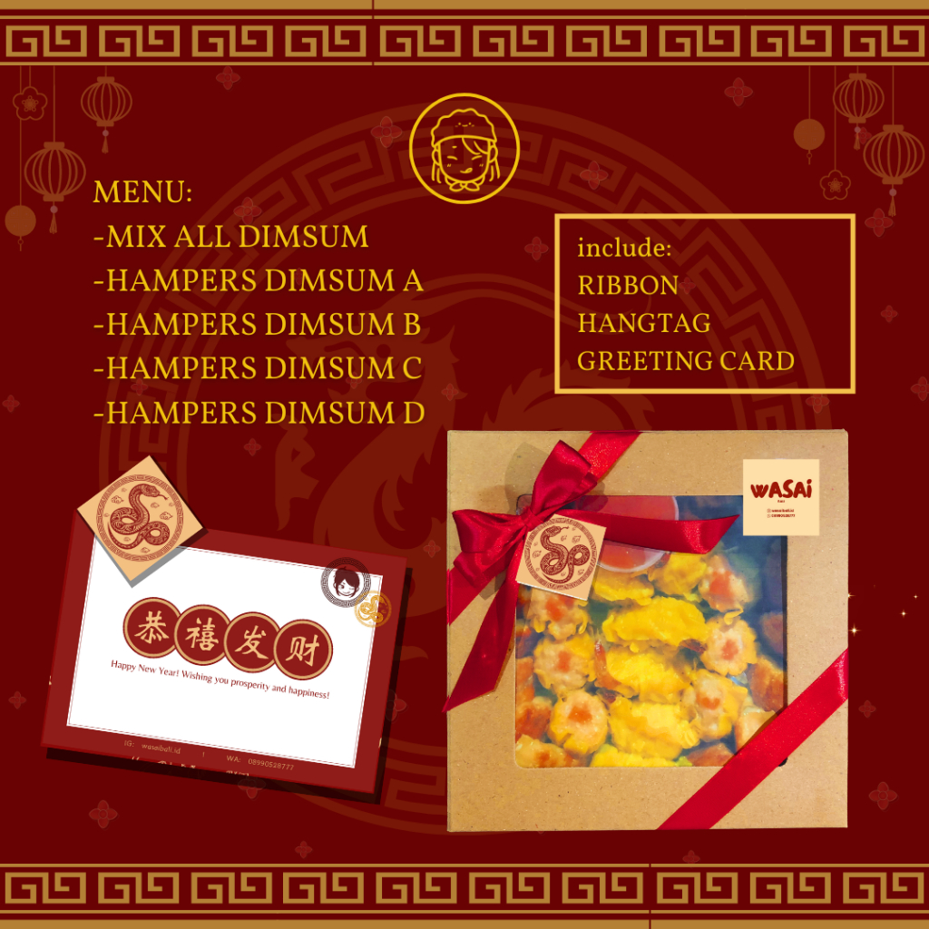 

[Hampers CNY Imlek] Dimsum Siomay Lumpia Ayam Kulit Tahu Nori Premium Hari Raya Chinese New Year Kado Ulang Tahun Parcel Bingkisan Hajatan Sangjit HOMEMADE Wasai Bali