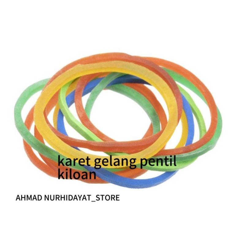 karet gelang pentil kiloan murah meriah