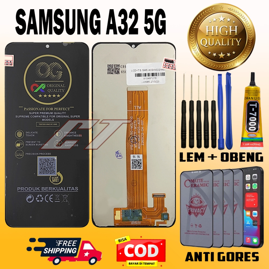 LCD TOUCHSCREEN SAMSUNG A32 5G LAYAR SENTUH ORIGINAL ORI ALL MEREK FULLSET