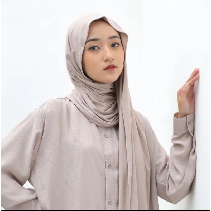 Pasmina Kaos Jersey Premium/Jilbab Panjang Kaos Jersey Adem