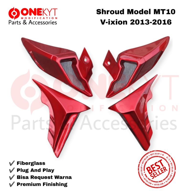 Shroud/Sayap custom MT10 PNP New Vixion/FZ150i