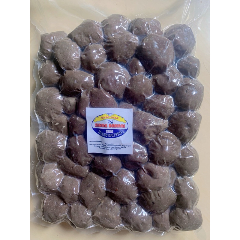 

BAKSO IKAN SINAR BAHARI VARIASI SEDANG (HITAM) 50 btr ( FREE MINYAK BUMBU)