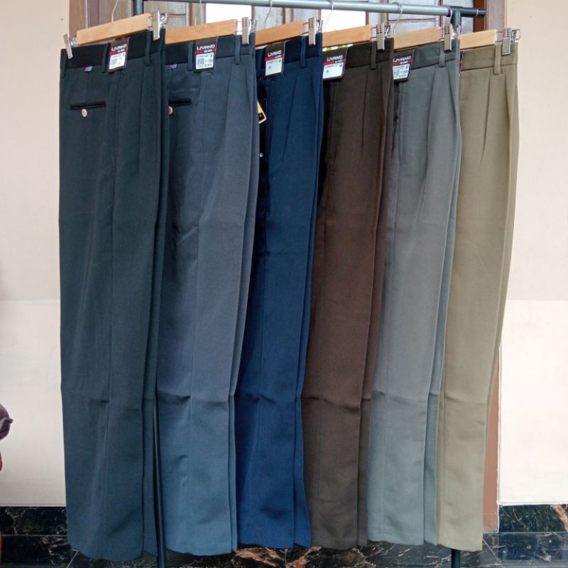 Celana Formal Pria Reguler Standar Rempel Bahan Dasar Kain Premium